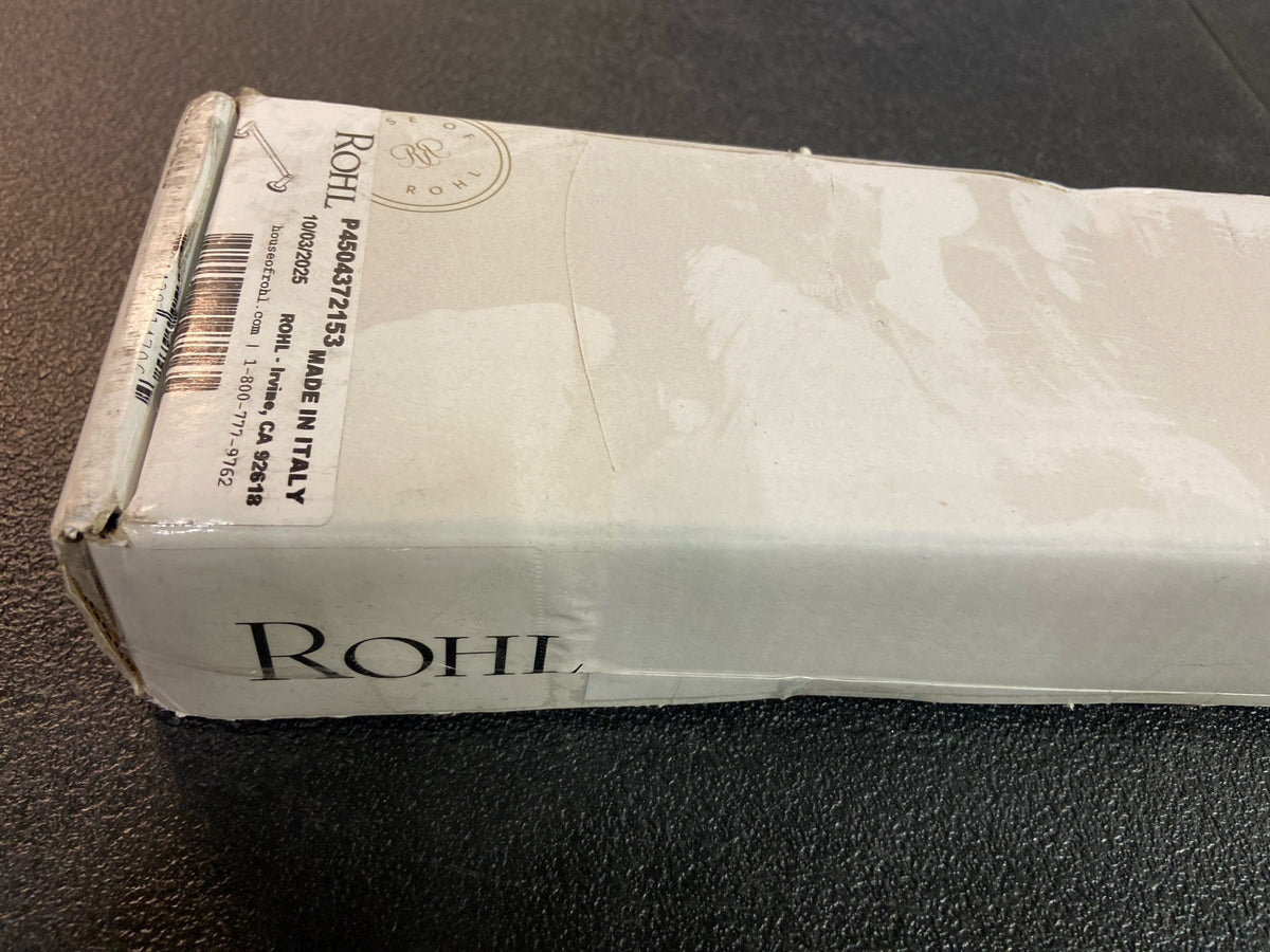 Rohl LO1/24ULB Lombardia 24" Towel Bar - Unlacquered Brass (Living Finish)