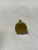 Alno A716-18-SB Moderne 1-1/8" Round Modern Disc Mushroom Solid Brass Cabinet Knob / Drawer Knob - Satin Brass