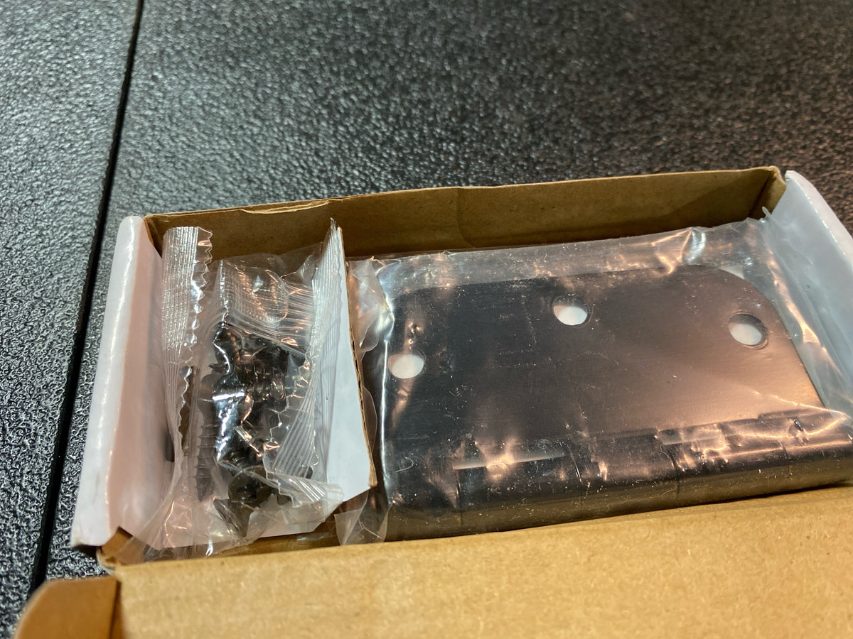 Emtek 91033US10B 3.5" x 3.5" Plain Bearing 5/8" Radius Corners Mortise Hinge - Pair of Hinges - Oil Rubbed Bronze