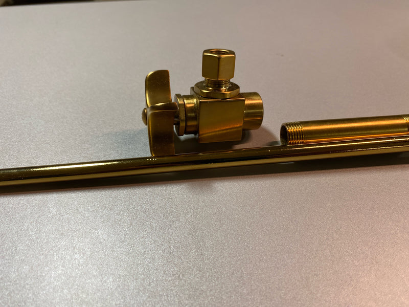 Kohler 7637-2MB 3/8 in. Npt Angle Supply With Stop And Annealed Vertical Tube in Vibrant Brushed Moderne Brass