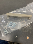 Ashley Norton WL.3334 6 5/8 Deco Rustic Solid Bronze 6" Center to Center Traditional Cabinet Handle - Cabinet Pull - White Bronze