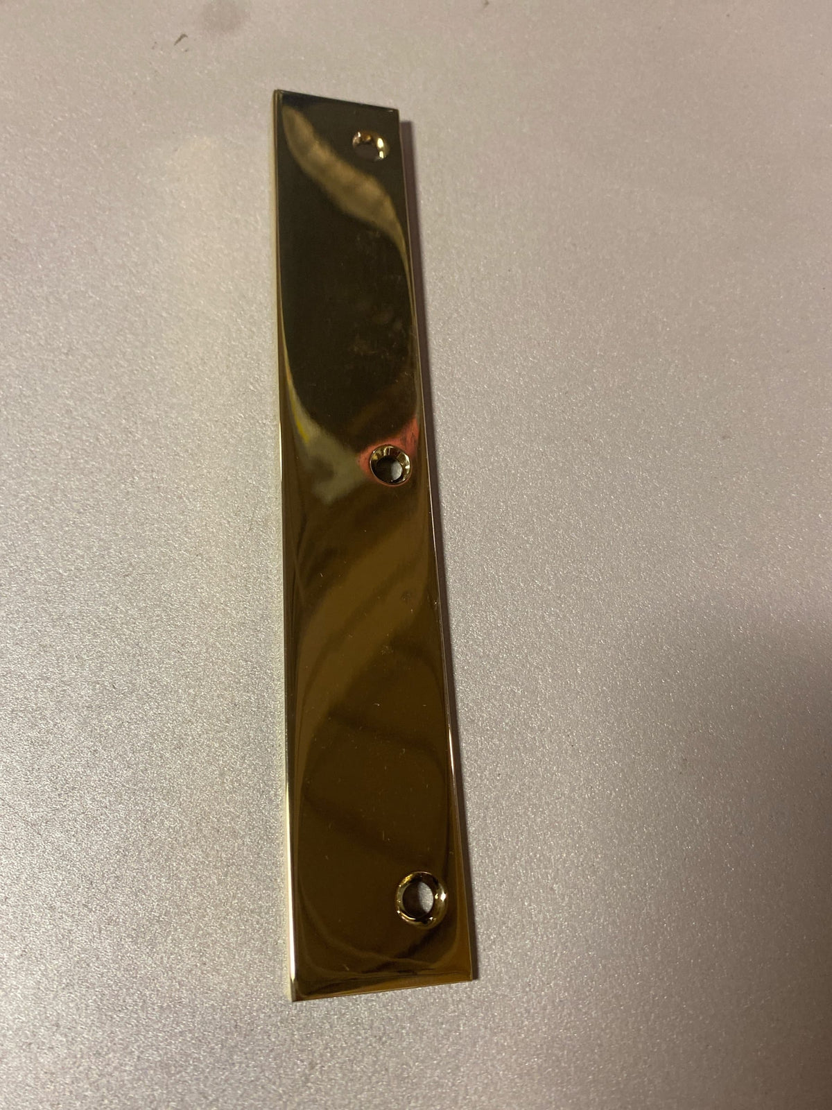 Baldwin 4622.BIN Edge Pull 6 Inch Center to Center Finger Cabinet Pull from The Estate Collection - Polished Brass