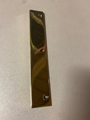 Baldwin 4622.BIN Edge Pull 6 Inch Center to Center Finger Cabinet Pull from The Estate Collection - Polished Brass