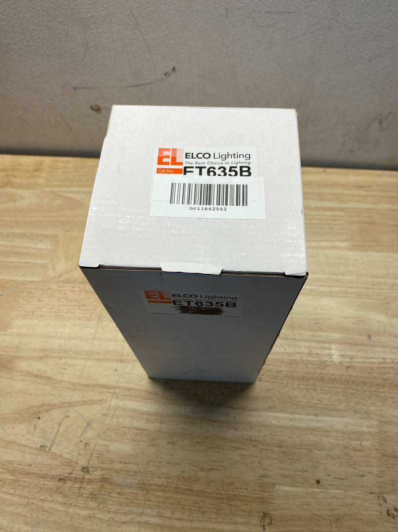 Elco ET635B 75W Line Voltage PAR30 Flat Back Cylinder with Baffle - Black