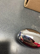 Baldwin FDELLTRR260 Ellipse Non-Turning Two-Sided Dummy Door Knob Set with Round Rose - Polished Chrome