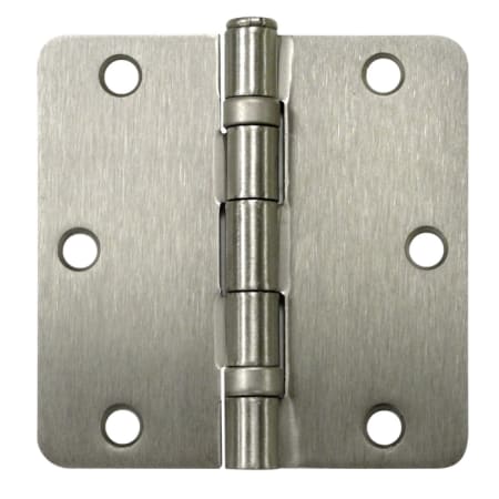 Deltana S35R4BB15 3.5" x 3.5" Ball Bearing 1/4" Radius Corners Mortise Hinge - Pair - Satin Nickel