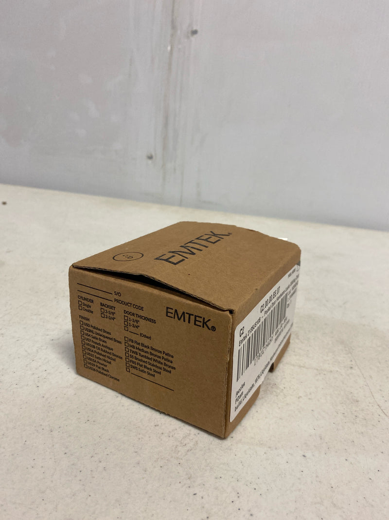 Emtek 2135US10B Square Tubular 2-1/2" Privacy Pocket Door Lock - Oil Rubbed Bronze