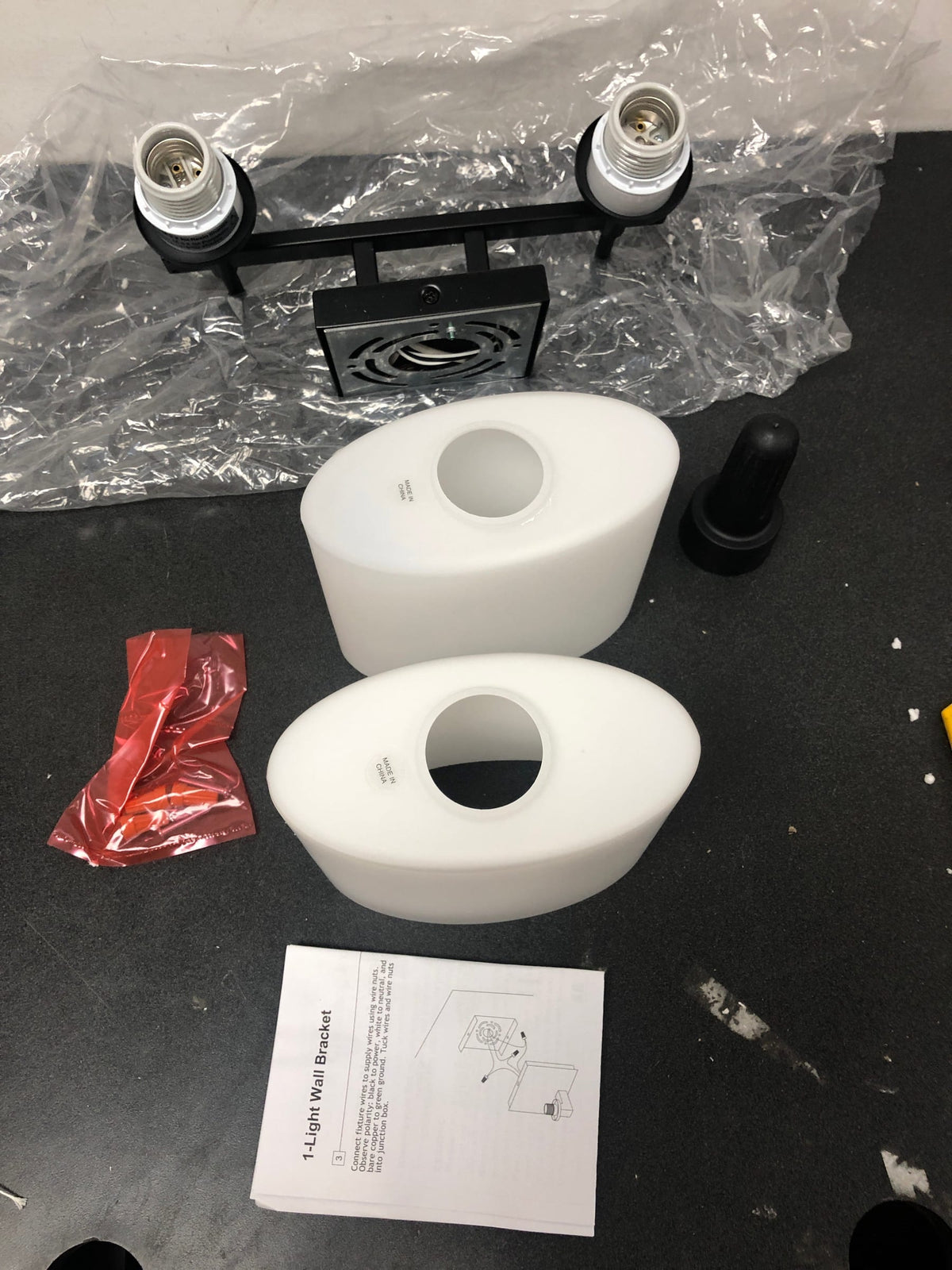Justice Design Group FSN-8412-30-OPAL-DBRZ Fusion 15.5" Union 2 Light Vanity Light - Dark Bronze