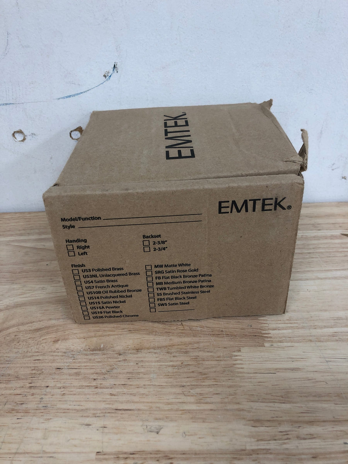 Emtek 5052HECLH Hercules Left Handed Non-Turning Two-Sided Dummy - Black