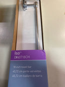 Moen DN0718CH Iso 18-Inch Single Towel Bar, Chrome