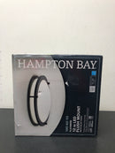 Hampton bay HB1023C-43 Flaxmere 12 in. Matte Black Dimmable Integrated LED Flush Mount Ceiling Light with Frosted White Glass Shade