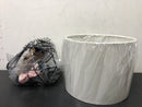 Hampton bay AF48766 Willet 15.5 in. Black Cage Accent Table Lamp