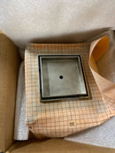 5” x 5” Flanged Tile Drain Strainer with Factory Applied Schluter Kerdi Membrane for 3/8" tile with 2” Throat in Polished Stainless