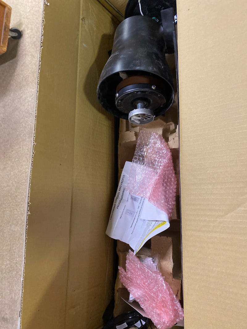 Minka-aire F874-CL Simple Flush 60 in. Indoor/Outdoor Black Standard Ceiling Fan with Remote Included