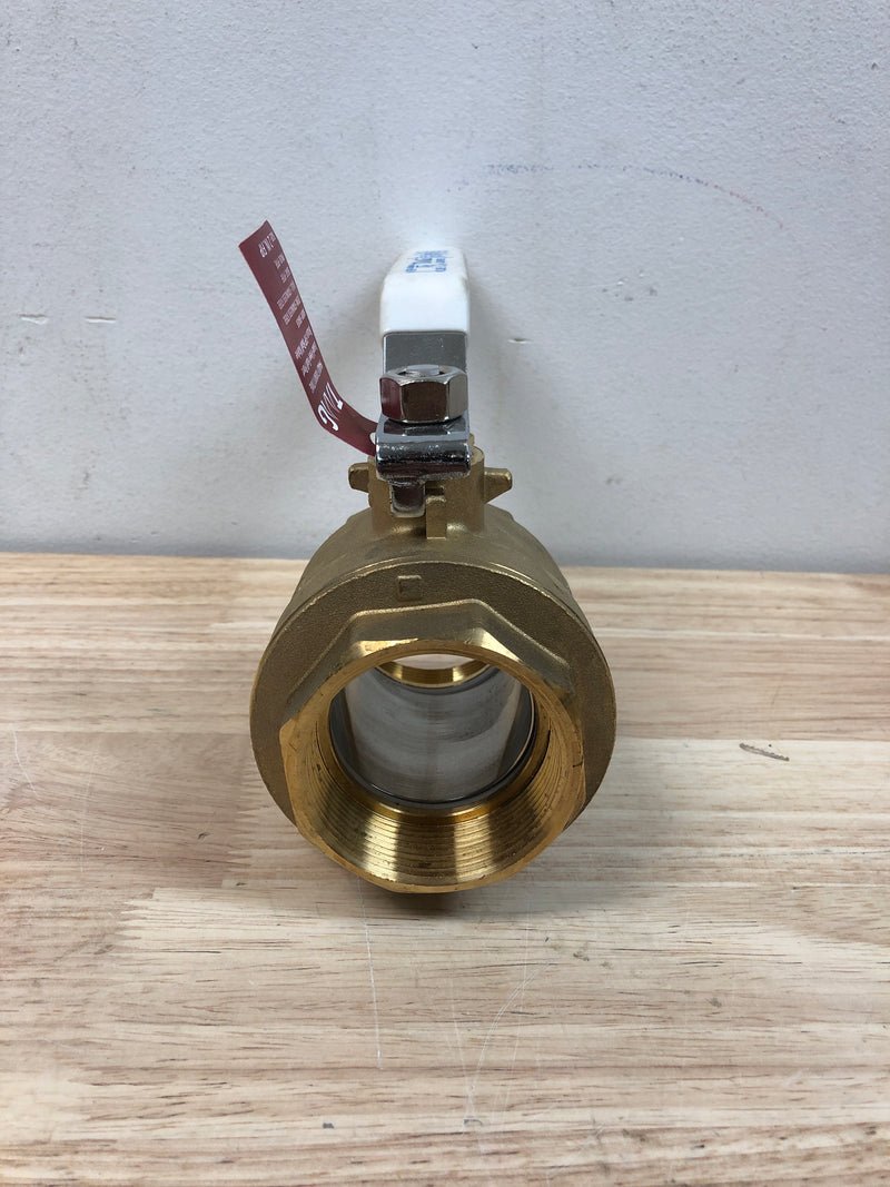 Unbranded 94ALF10801TMG 2 in. Lead Free Brass FIP Ball Valve with Stainless Steel Ball and Stem