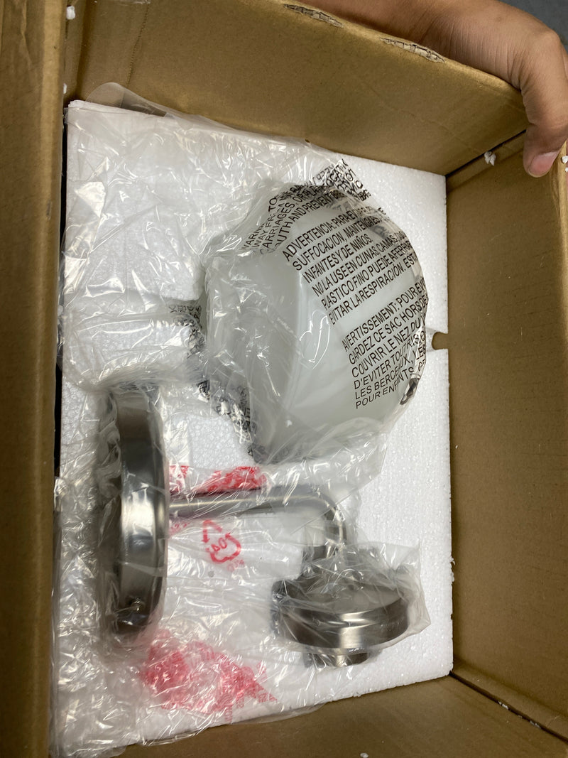 Minka Lavery 2571-84 Cornwell 10" Tall Bathroom Sconce with Etched Opal Glass Shade - Brushed Nickel