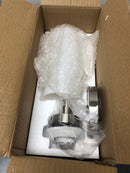 Volume Lighting 2121-33 13.75" Height Wall Sconce with 1 Light and White Glass - Brushed Nickel