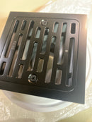 Delta DT062412-BL 4" Tile-In Square Shower Drain - Matte Black