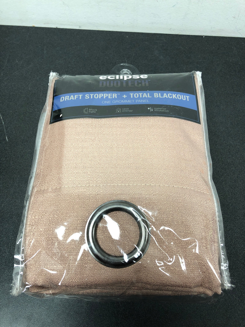 1pc 40"x95" blackout celeste draft stopper curtain panel blush - eclipse