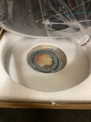 Minka Lavery 759-2-66A-L Vantage 11" Wide LED Flush Mount Ceiling Fixture with Clear Acrylic Diffuser - Coal
