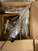 Moen Brushed Gold Flara Two-Handle 8 in. Widespread Lever Handle Bathroom Faucet Trim Kit, Valve Required, TS6984BG