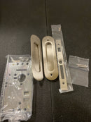 Emtek 2166US15138 Narrow Oval 7-1/4 Inch Tall Inactive Dummy Mortise Pocket Door Pull for 1-3/8" Thick Doors - Satin Nickel