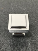 Top Knobs TK702PC Ascendra 1-1/4 Inch Square Cabinet Knob from the Transcend Collection - Polished Chrome