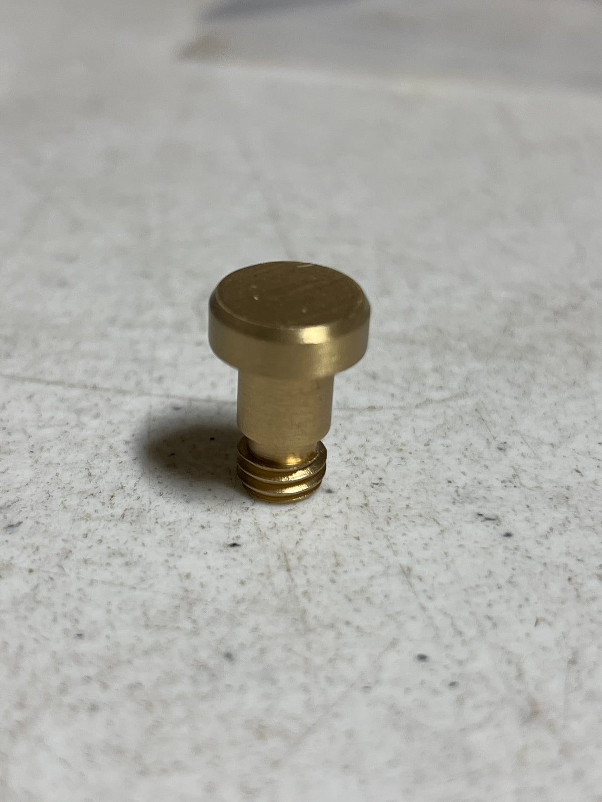 EMTEK 2242US3 Extended Button Tip Polished Brass Hinge Finial