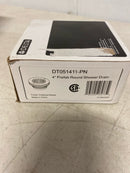 Delta DT051411-PN 4" Prefab Round Shower Drain - Brilliance Polished Nickel