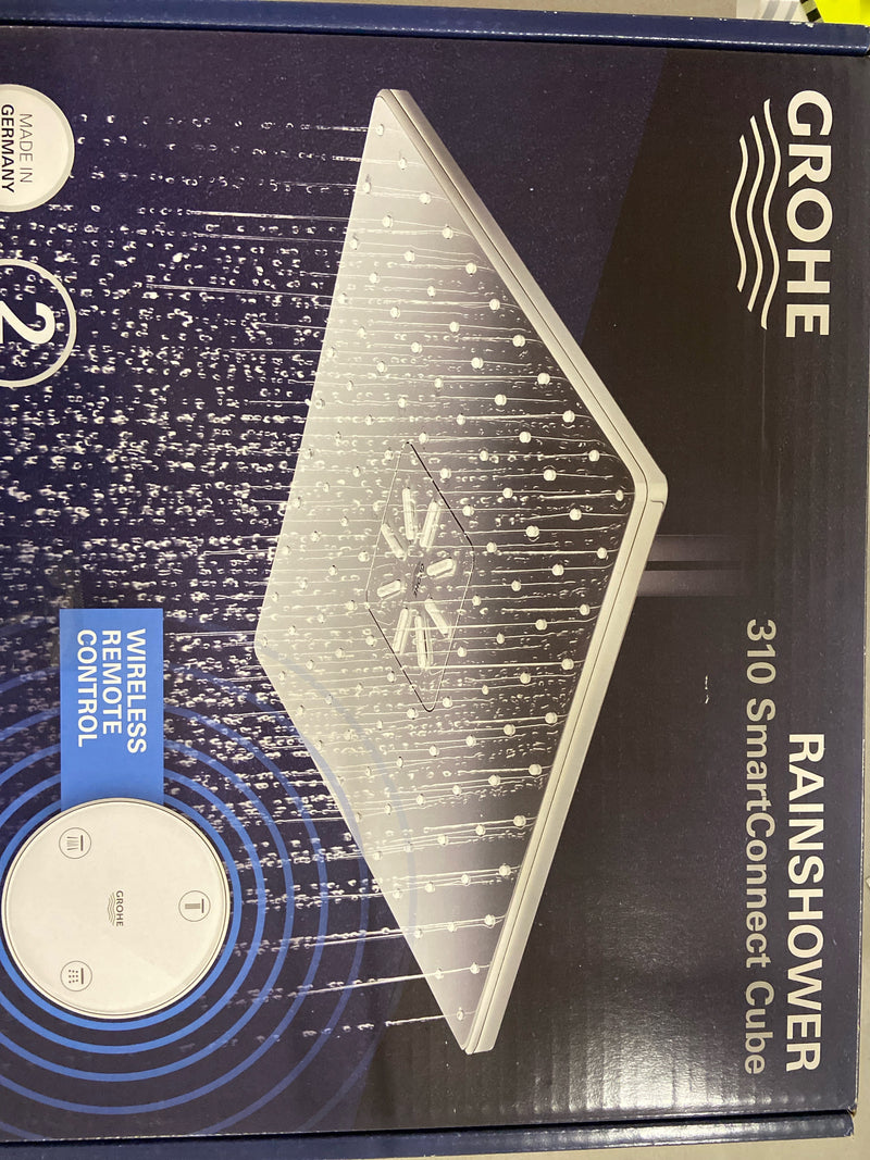 Grohe 26645000 Rainshower 1.75 GPM Multi Function Shower Head with SmartConnect Remote - Starlight Chrome