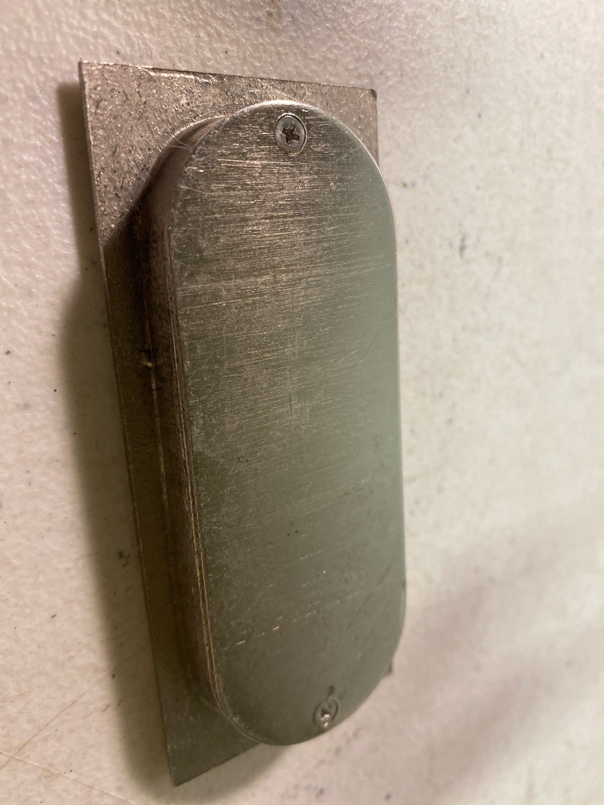 Emtek 2201 US15 Modern Rectangular Flush Pull 4" - Satin Nickel
