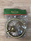 Sure-Loc VT-TR1 SB Ventura 7" Wall Mounted Towel Ring - Satin Brass