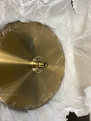 Brizo 81987-GL-2.5 Essential 2.5 GPM 14" Single Function Round Metal Raincan Shower Head with H2Okinetic Technology - Luxe Gold