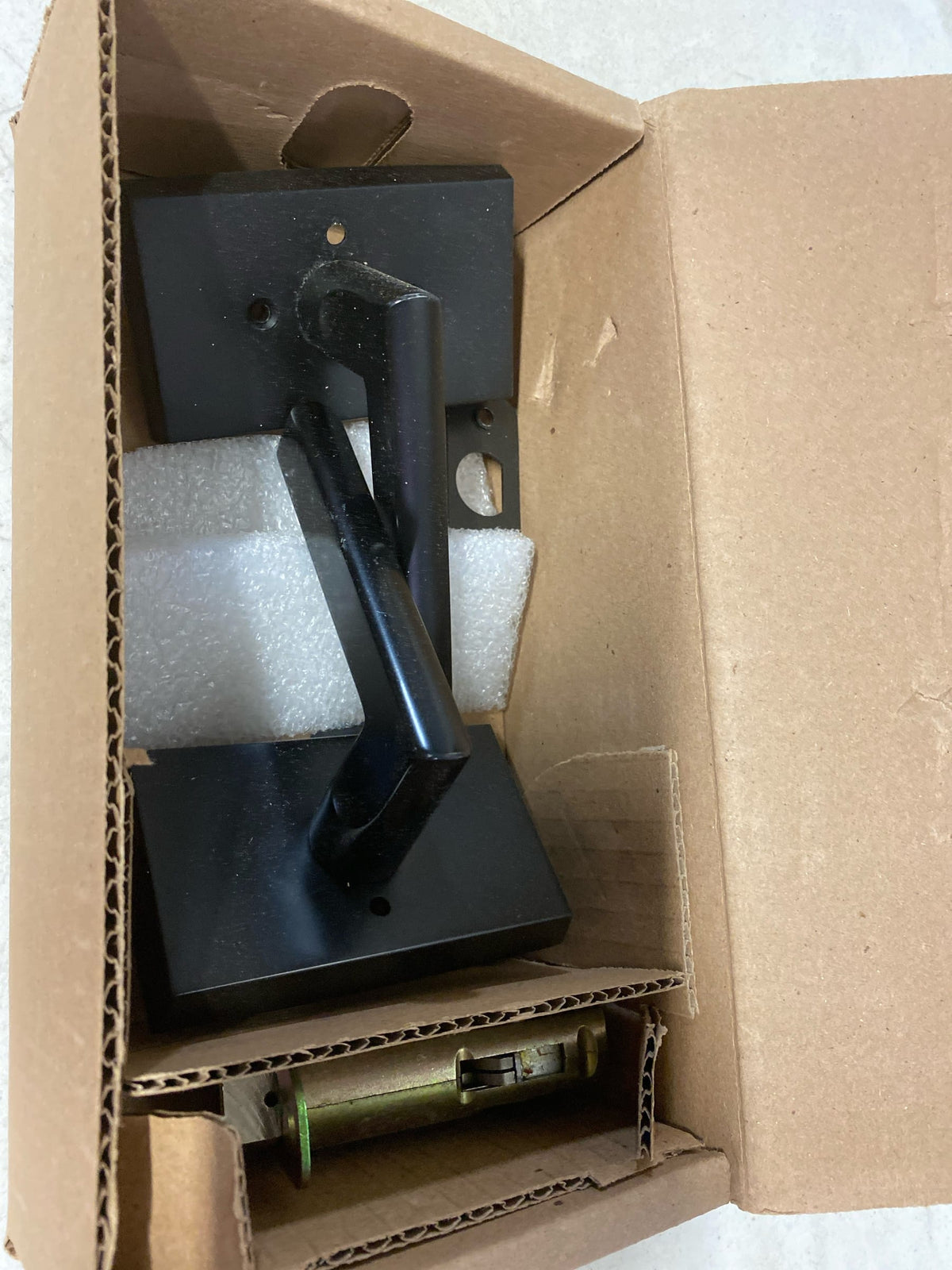 Miseno MH-1CLF-FB California Passage Door Lever Set with Rectangle Rose - Flat Black