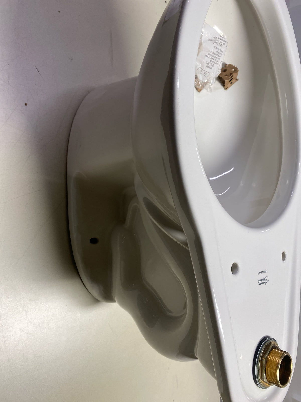 American standard 3461.001.020 Madera ADA 1.1-1.6 GPF Universal Flushometer Elongated Toilet Bowl Only with EverClean in White