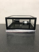 Hampton bay 44828 Hurley Modern 2 -Light Matte Black Outdoor Flush Mount Ceiling Light