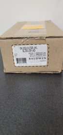 Baldwin Square Single Cylinder Keyed Entry Door Lever Set with Contemporary Square Rose