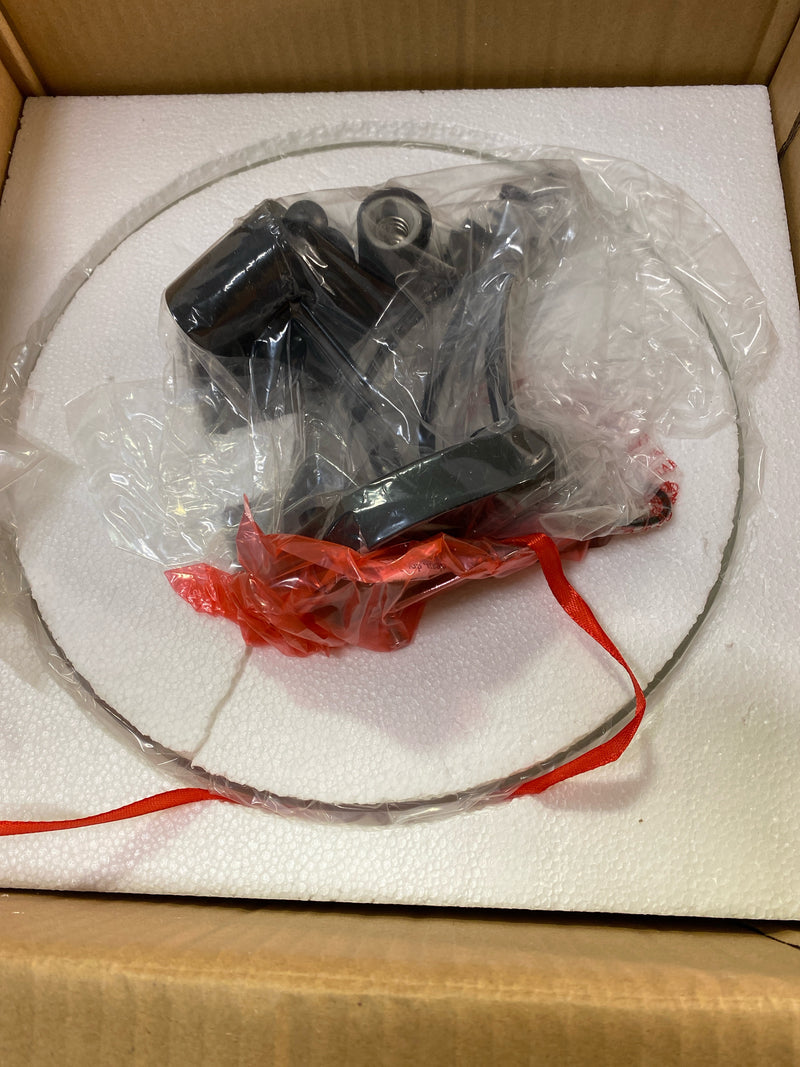 Uolfin C77JFJHD23678IZ Farmhouse Bowl Ceiling Light 3-Light Industrial Black Breakfast Nook Semi-Flush Mount Light with Seeded Glass Shade