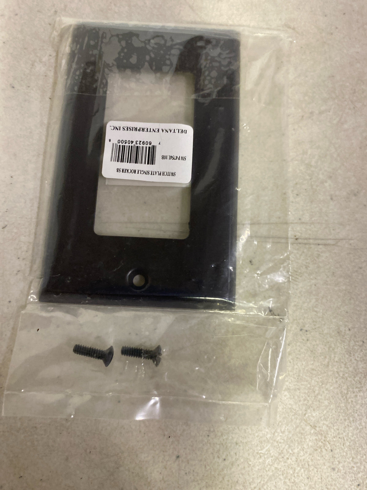 Single Rocker Switch Plate, Number of Gangs: 1 Solid Brass, Oil Rubbed Bronze Finish