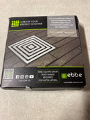 Ebbe E4803-PC 4" Unique Grate, Quadra Polished Chrome