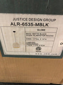 Justice Design Group ALR-6535-MBLK Globe 13" Wide Pendant - Matte Black