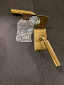 Emtek French Antique Brass Dummy Manning Lever Rectangular Rosette 8521MEUS7