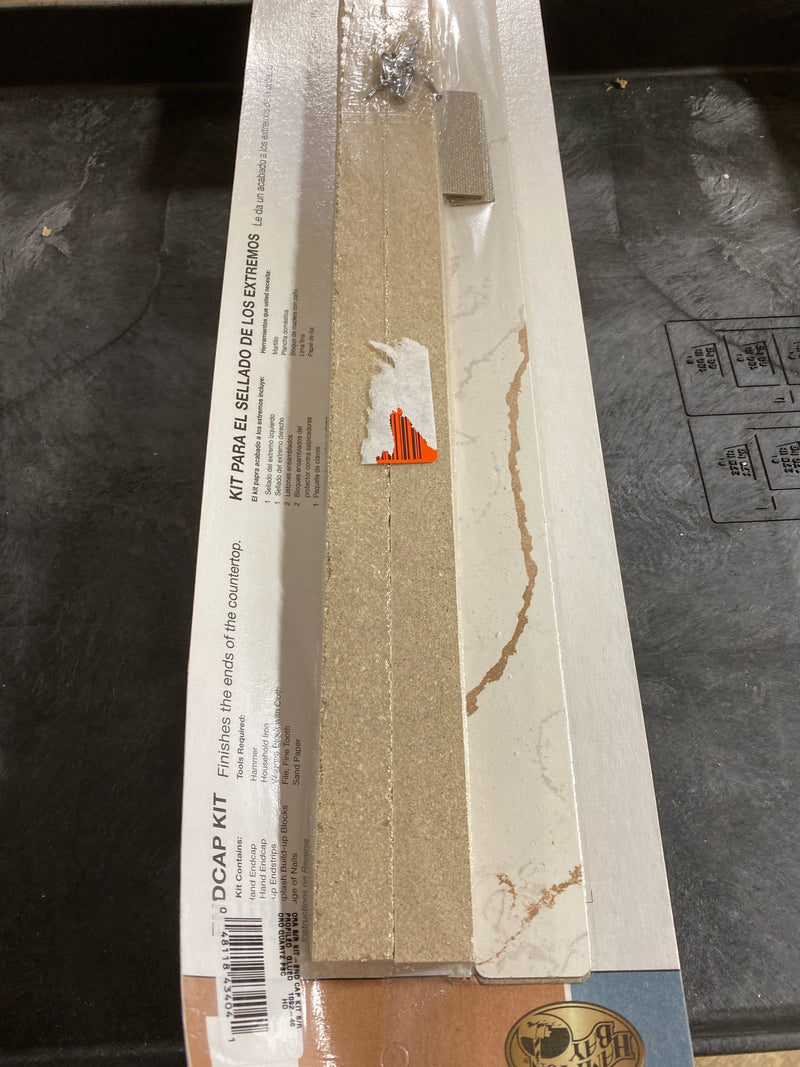 Hampton bay ACC50551 Oro Quartz End Cap Kit with Ora Eased Edge with Loose Backsplash