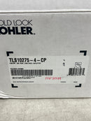 Kohler TLS10275-4-CP Forte Sculpted Rite-Temp Bath & Shower Valve Trim with Slip-Fit Spout, Less Showerhead Polished Chrome