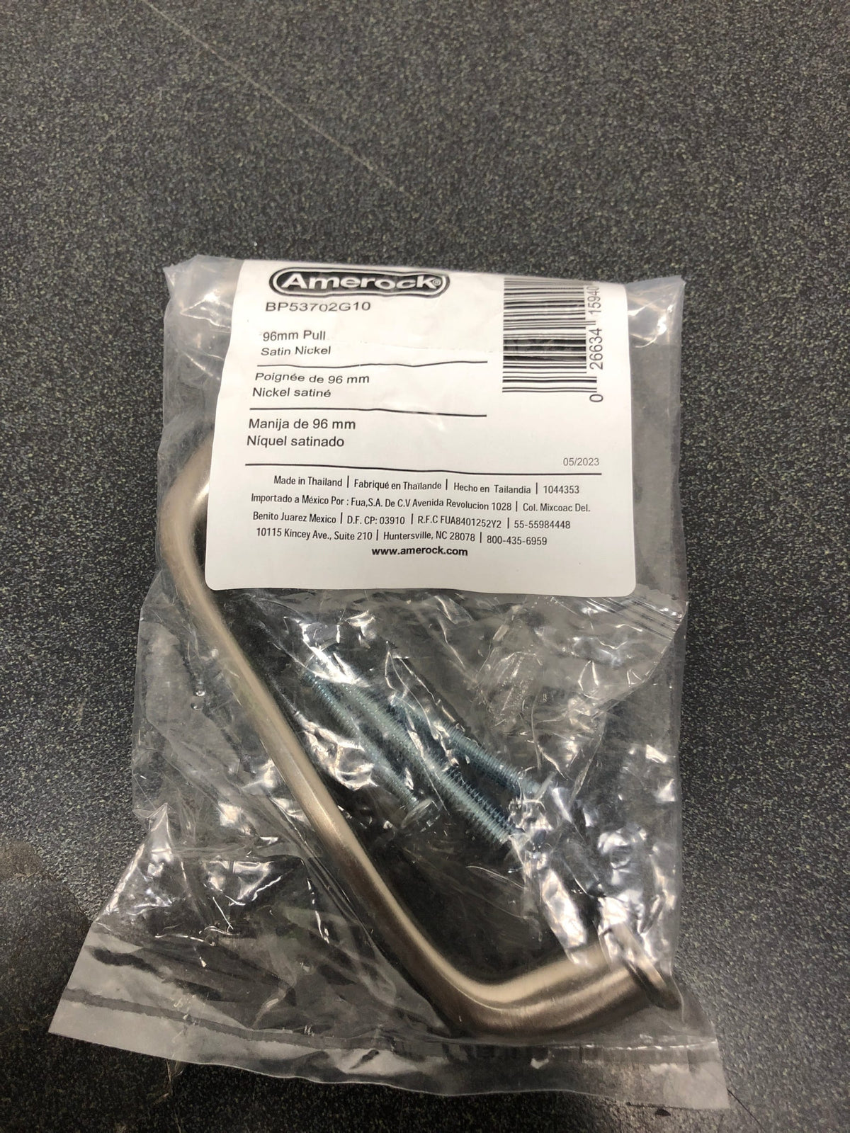 Amerock BP53702G10 Kane 3-3/4 Inch Center to Center Handle Cabinet Pull - Satin Nickel