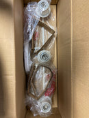 Generation lighting GLV1133MWT Eisele 24 in. W x 8.375 in. H 3-Light Matte White Dimmable Bathroom Vanity Light with No Bulbs Included