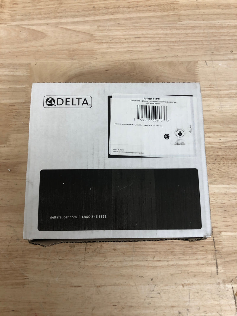 Delta RP70171PR 1.75 GPM 6" Wide Single Function Shower Head with H2Okinetic Technology - Lumicoat Chrome