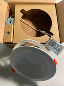 Nora Lighting NLTH-61TW-MPW Theia LED Canless Recessed Fixture with 6-1/2" Open Trims - IC Rated - Matte Powder White