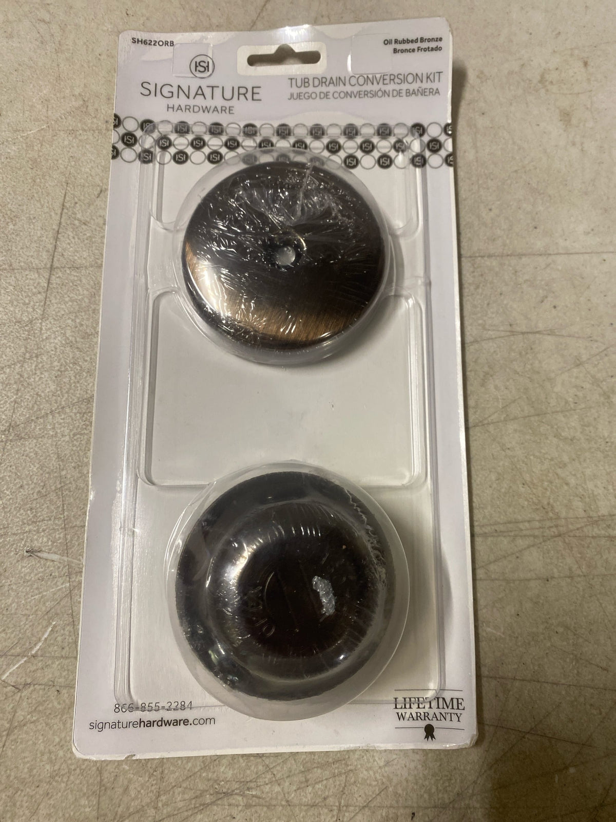 Signature Hardware SH622ORB Pop-Up Drain with Overflow Cover for Alcove Tub - Oil Rubbed Bronze