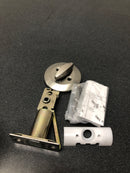 Kwikset 663-15V1 One Sided Turn Deadbolt with New Chassis with 2-3/8" Latch and SCS Strike Satin Nickel Finish